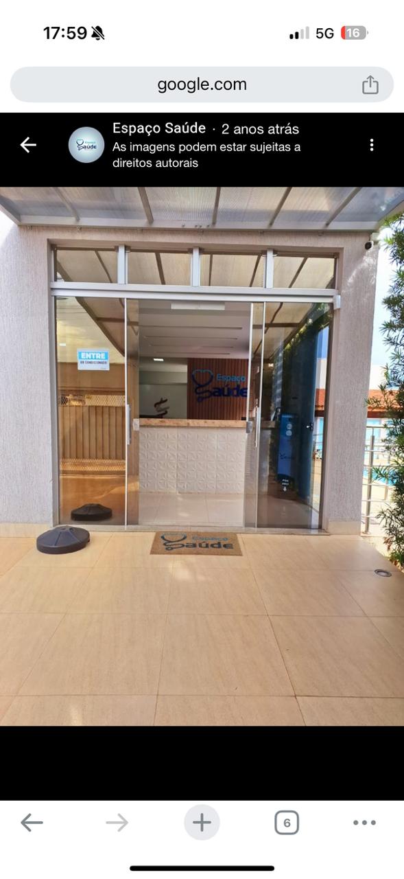Entrada da Espaço Saúde - Unidade Paracatu