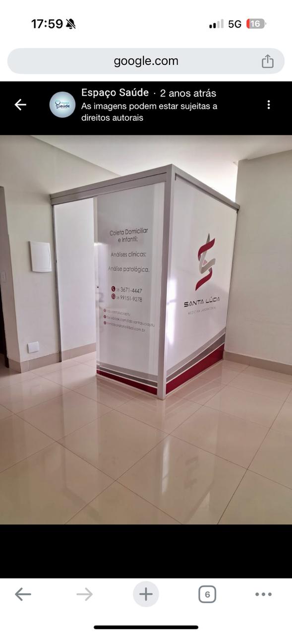 Laboratório Santa Lúcia - Corredor - Unidade Paracatu